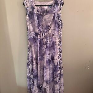 Simply Vera Vera Wang Lavender  Floral Maxi Dress